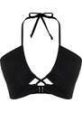 Trendyol Curve Black Tie Detailed Slimming Effect Bikini Top