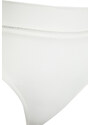 Trendyol Bridal Ecru Striped Accessory High Waist Regular Bikini Bottom