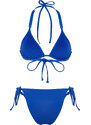 Trendyol Sax Triangle Regular Bikini Set With Chain Accessory