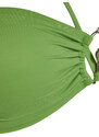 Trendyol Green Strapless Accessory Bikini Top