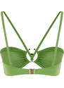 Trendyol Green Strapless Accessory Bikini Top