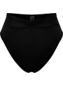 Trendyol Black Knotted High Waist Regular Bikini Bottom