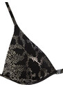 Trendyol Animal Pattern Triangle Shiny Lacquer Printed Brazilian Bikini Set