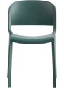 Pedrali Lahvově zelená plastová jídelní židle Dome 260
