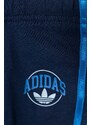 Dětská bavlněná souprava adidas Originals tmavomodrá barva