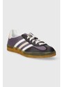 Kožené sneakers boty adidas Originals Gazelle Indoor W fialová barva