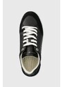 Kožené sneakers boty Tommy Hilfiger COURT SNEAKER MONOGRAM černá barva, FW0FW07812