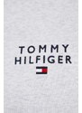 Mikina Tommy Hilfiger pánská, šedá barva, melanžová