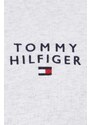 Mikina Tommy Hilfiger pánská, šedá barva, s kapucí, melanžová