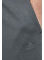Tepláky adidas šedá barva, hladké, IW1187