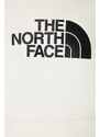 Bavlněná mikina The North Face W Drew Peak Pullover Hoodie dámská, béžová barva, s kapucí, s aplikací, NF0A55ECQLI1