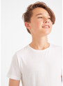bonprix Základní triko pro chlapce (3 ks v balení) Černá