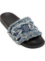 PANTOFLE DIESEL MAYEMI SA-SLIDE D DENIM SANDAL