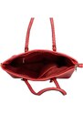 Dámská kabelka na rameno červená - Dudlin Variana červená