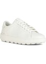 Kožené sneakers boty Geox D SPHERICA ECUB-1 bílá barva, D45WEB 00085 C1000