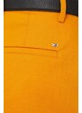 Kraťasy Tommy Hilfiger dámské, oranžová barva, hladké, high waist
