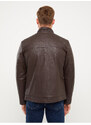 LC Waikiki Standard Fit High Neck Men's Leather Look Coat