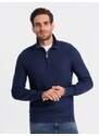 Ombre Clothing Elegantní pánský svetr v granátové barvě V7 SWZS-0105