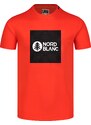 Nordblanc Oranžové pánské bavlněné tričko SQUARED