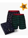 Pánské volné boxerky ATLANTIC 2Pack - vícebarevné