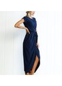 Čína Dlouhé asymetrické šaty "mix barev"