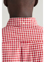 KOŠILE GANT REG POPLIN GINGHAM SS SHIRT červená M