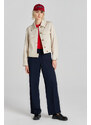BUNDA GANT CROPPED LINEN BLEND JACKET SOFT OAT