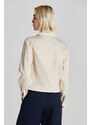 BUNDA GANT CROPPED LINEN BLEND JACKET SOFT OAT