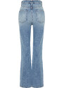 Trendyol Light Blue More Sustainable High Waist Wide Leg Jeans