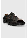 Kožené sandály Camper Brutus Sandal dámské, černá barva, K201397.005