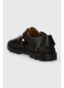 Kožené sandály Camper Brutus Sandal dámské, černá barva, K201397.005
