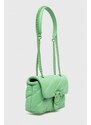 Kožená kabelka Pinko zelená barva, 100039.A1JO