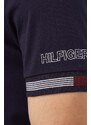 Bavlněné tričko Tommy Hilfiger tmavomodrá barva, s potiskem