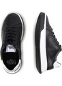 Dětské kožené sneakers boty Karl Lagerfeld černá barva