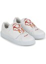 Dětské kožené sneakers boty Kenzo Kids bílá barva