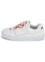 Dětské kožené sneakers boty Kenzo Kids bílá barva