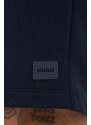 Bavlněné šortky HUGO tmavomodrá barva