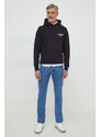 Košile Calvin Klein Jeans pánská, béžová barva, slim, s klasickým límcem