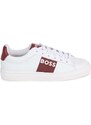 Dětské kožené sneakers boty BOSS bílá barva