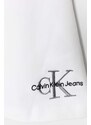 Dětská sukně Calvin Klein Jeans bílá barva, mini, áčková