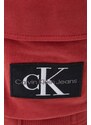 Kraťasy Calvin Klein Jeans pánské, červená barva