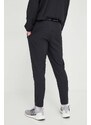 Tréninkové kalhoty Calvin Klein Performance černá barva, s potiskem