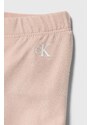Kojenecká sukýnka Calvin Klein Jeans růžová barva, mini