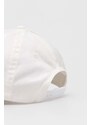 Bavlněná baseballová čepice Armani Exchange bílá barva, s aplikací, 944200 4R100