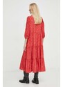 Šaty Levi's červená barva, midi