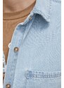 Džínová košile Abercrombie & Fitch dámská, relaxed, s klasickým límcem