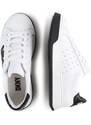 Dětské kožené sneakers boty Dkny bílá barva