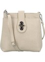 Delami Vera Pelle Stylová dámská kožená crossbody Dopina, béžová