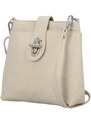 Delami Vera Pelle Stylová dámská kožená crossbody Dopina, béžová