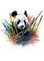 Pánské tričko - Panda v bambusu (bílé) FeelHappy.cz